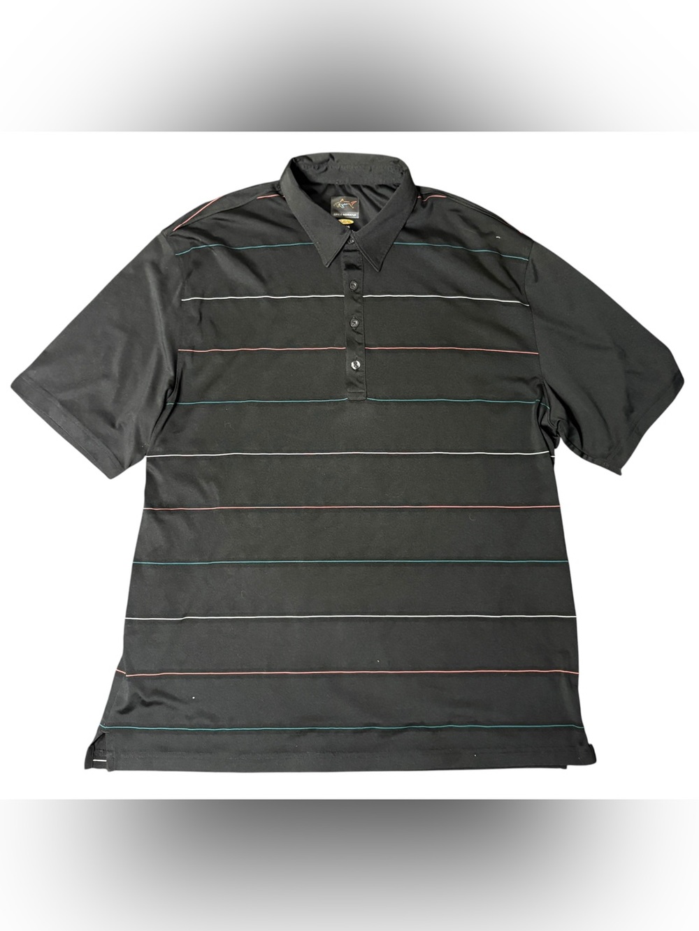 Greg Norman Play Dry Men’s XL Striped Golf Polo